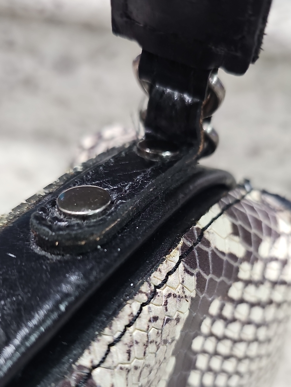 Patricia Nash Nela Frame Satchel - Python - Picture 6 of 11